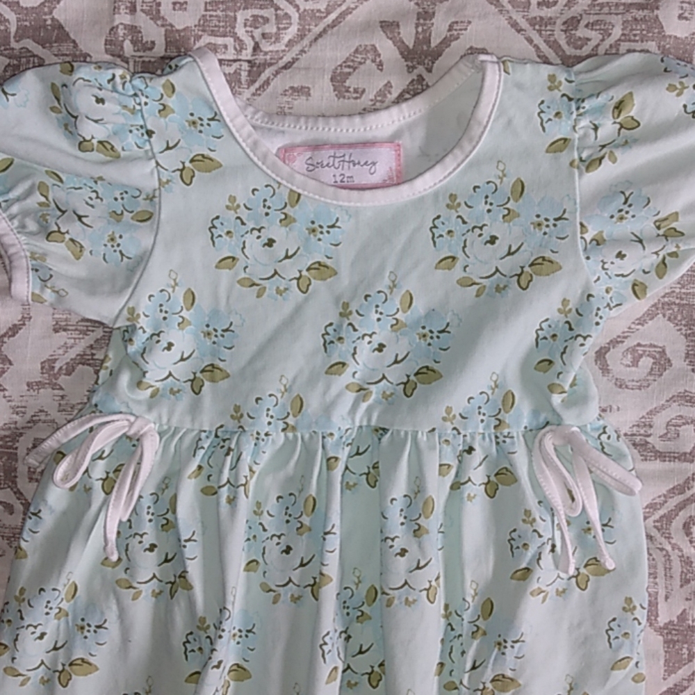 Sweet 🐝 Honey Mint Romper, 12M